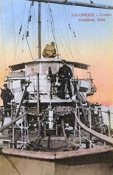 Prow of a French (Allied) WW1 Destroyer at Thessaloniki