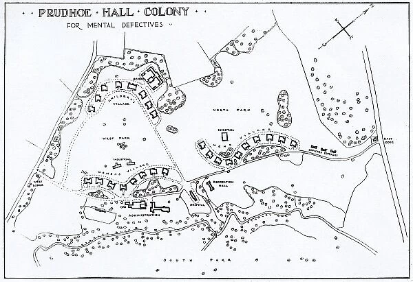 Prudhoe Colony for Mental Defectives - Colony Layout Pl