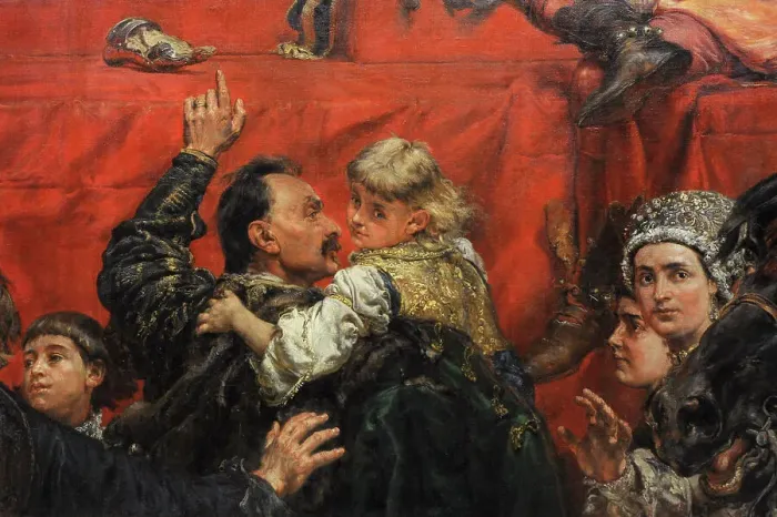Framed Print : The Prussian Homage, 1882, by Jan Matejko (1838-1893) Framed Print : The Prussian Homage, 1882, by Jan Matejko (1838-1893)
