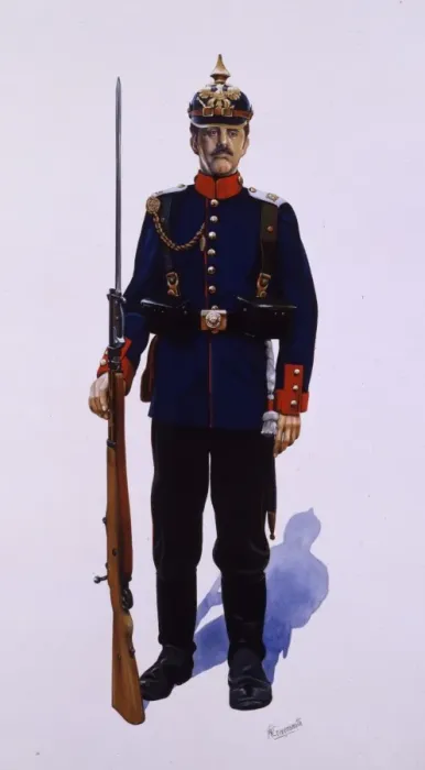 Framed Print : Prussian Infantryman Framed Print : Prussian Infantryman