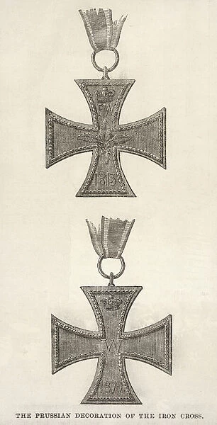 Prussian Iron Cross. Two examples of the Prussian decoration of the Iron Cross