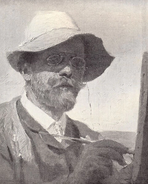 PS Kroyer. Peder Severin Kroyer (1851-1909). Self-portrait of the prominent Danish artist