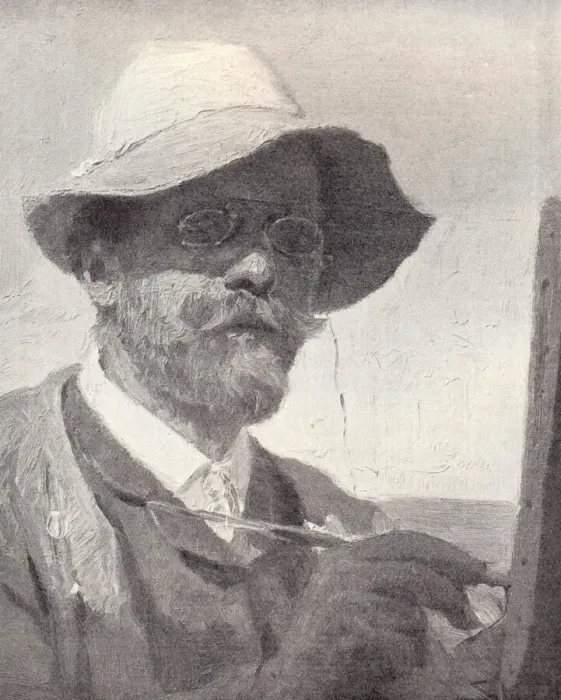 Framed Print : PS Kroyer. Peder Severin Kroyer (1851-1909). Self-portrait of the prominent Danish artist Framed Print : PS Kroyer. Peder Severin Kroyer (1851-1909). Self-portrait of the prominent Danish artist