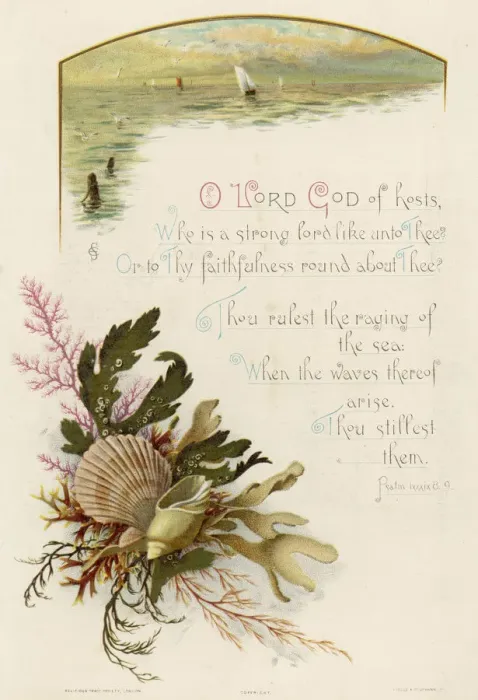 Framed Print : PSALM LXXXIX 8. 9 Framed Print : PSALM LXXXIX 8. 9