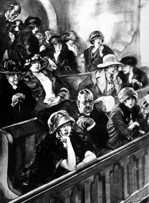 Framed Print : The public in a divorce court Framed Print : The public in a divorce court