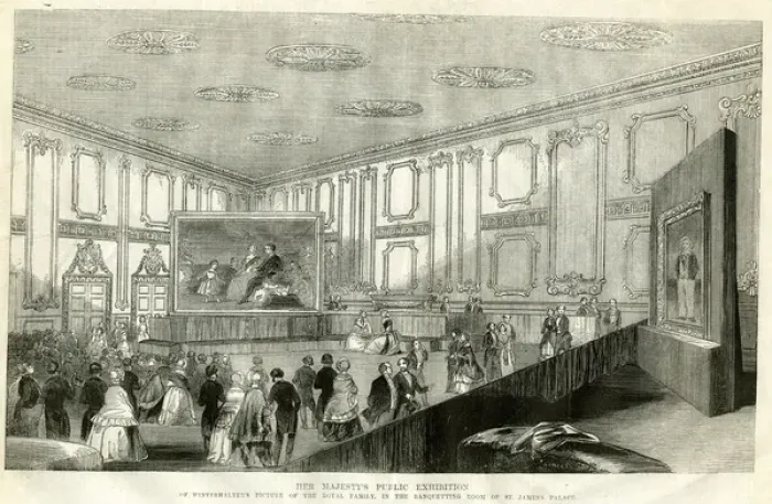 Framed Print : Public Exhibition, Winterhalter royal painting Framed Print : Public Exhibition, Winterhalter royal painting