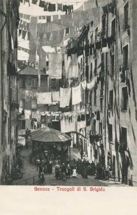 Framed Print : Public laundry of St. Brigida, Genoa, Italy Framed Print : Public laundry of St. Brigida, Genoa, Italy
