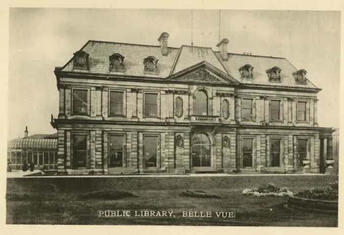 Framed Print : Public Library, Belle Vue, Halifax, Yorkshire Framed Print : Public Library, Belle Vue, Halifax, Yorkshire