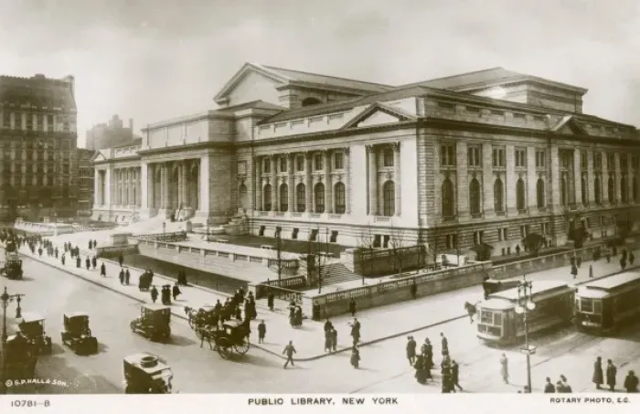 Framed Print : The Public Library in New York Framed Print : The Public Library in New York