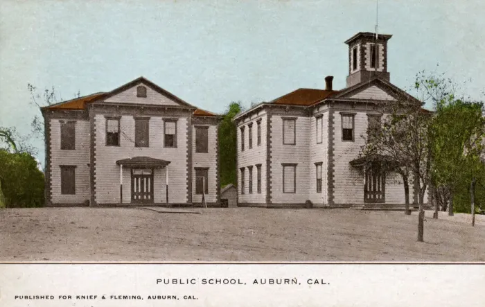 Framed Print : Public School, Auburn, California, USA Framed Print : Public School, Auburn, California, USA