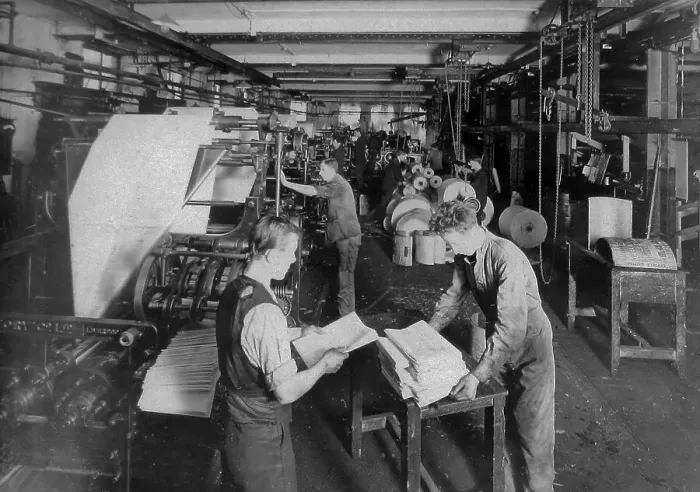 Framed Print : Publishing the Liverpool Express and Weekly Courier Framed Print : Publishing the Liverpool Express and Weekly Courier