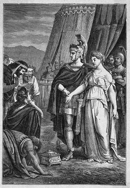 Publius Scipio Africanus generously restores his betrothed to the king of the Celtiberi