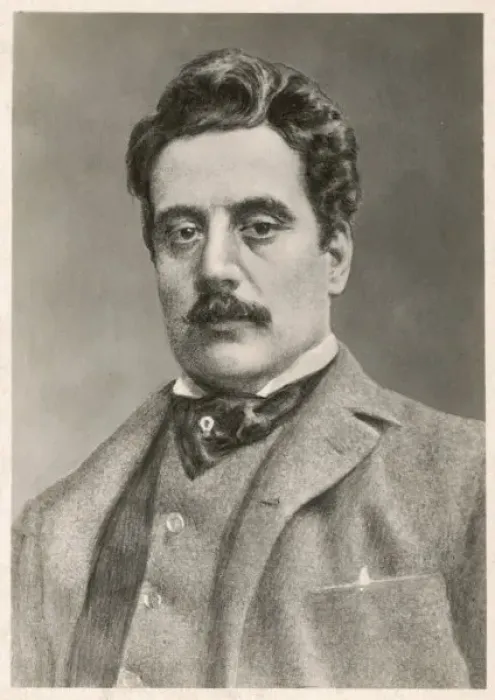 Framed Print : Puccini Postcard Framed Print : Puccini Postcard