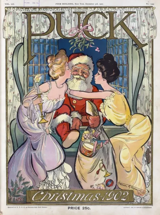 Framed Print : Puck Christmas 1902 Framed Print : Puck Christmas 1902