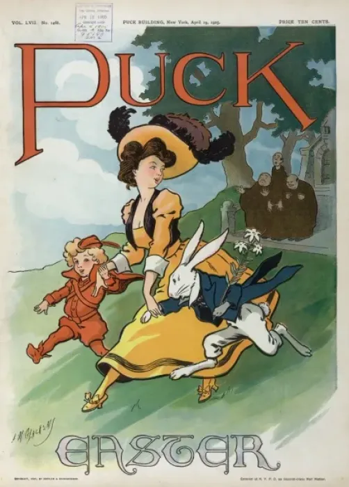 Framed Print : Puck Easter 1905 Framed Print : Puck Easter 1905