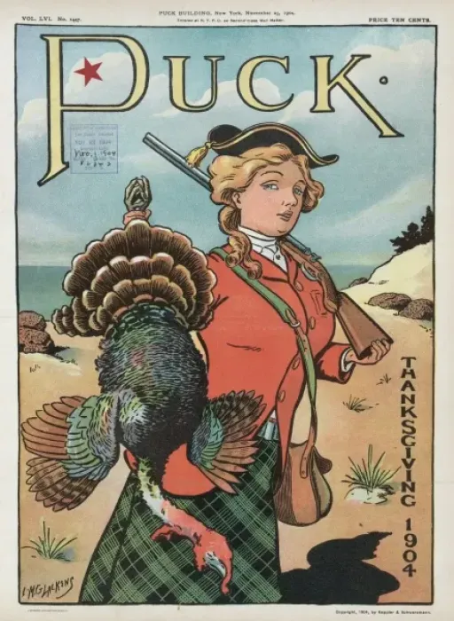 Framed Print : Puck Thanksgiving 1904 Framed Print : Puck Thanksgiving 1904