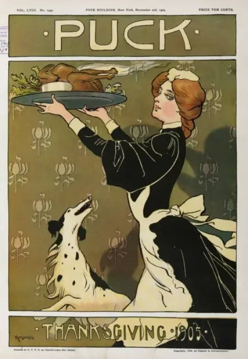 Framed Print : Puck Thanksgiving 1905 Framed Print : Puck Thanksgiving 1905