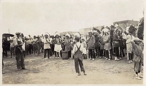 Pueblo Indians and locals, New Mexico, USA