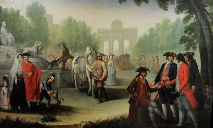 Framed Print : Puerta de Alcala and the Fountain of Cybele, 1785 Framed Print : Puerta de Alcala and the Fountain of Cybele, 1785
