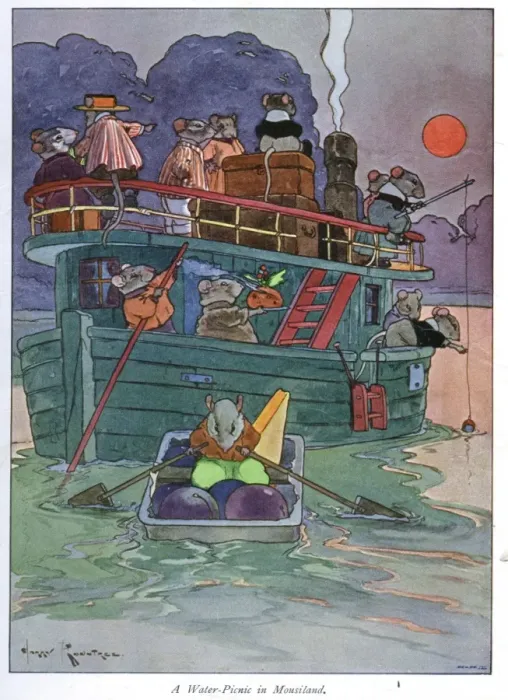 Framed Print : Pug Peter -- mice on a boat Framed Print : Pug Peter -- mice on a boat