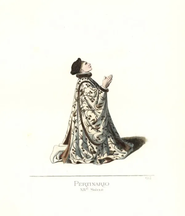 Framed Print : Pugiello Pertinario, Florentine nobleman, 14th century Framed Print : Pugiello Pertinario, Florentine nobleman, 14th century