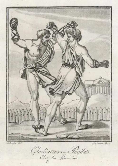 Framed Print : Pugilist Gladiators