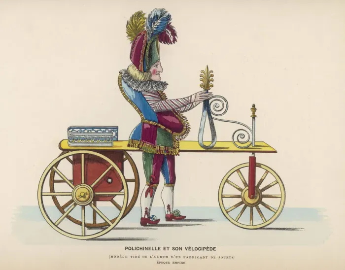 Framed Print : Pulcinello and velocipede Framed Print : Pulcinello and velocipede