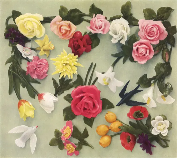 Framed Print : Pulled-Sugar Flowers Date: 1935 Framed Print : Pulled-Sugar Flowers Date: 1935