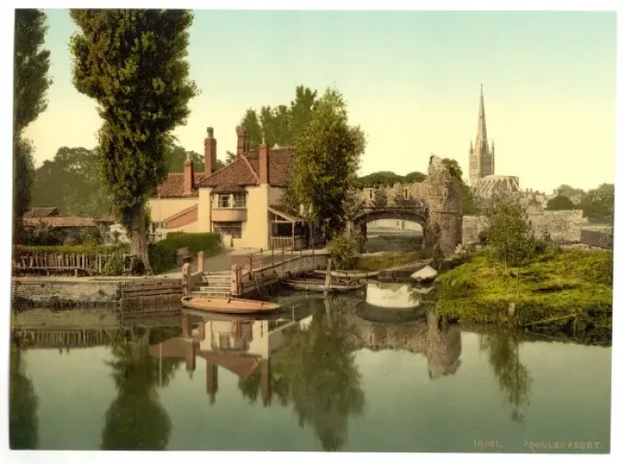 Framed Print : Pulls Ferry, Norwich, England Framed Print : Pulls Ferry, Norwich, England