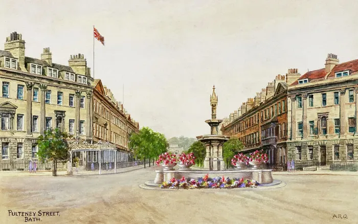 Framed Print : Pulteney Street, Bath, Somerset Framed Print : Pulteney Street, Bath, Somerset