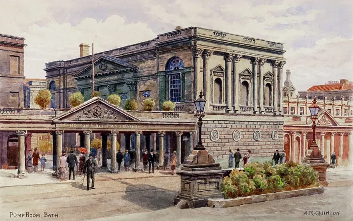 Framed Print : Pump Room, Bath, Somerset Framed Print : Pump Room, Bath, Somerset