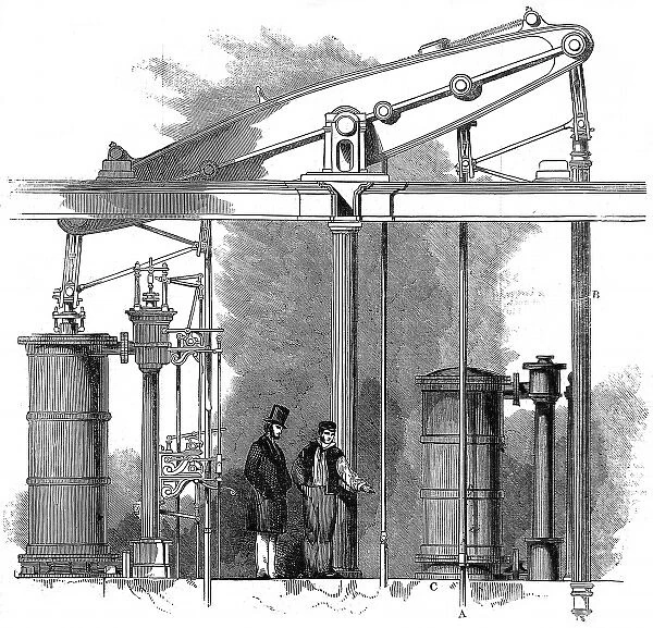 The Pumping Engine for Trafalgar Square Fountains, London, 1