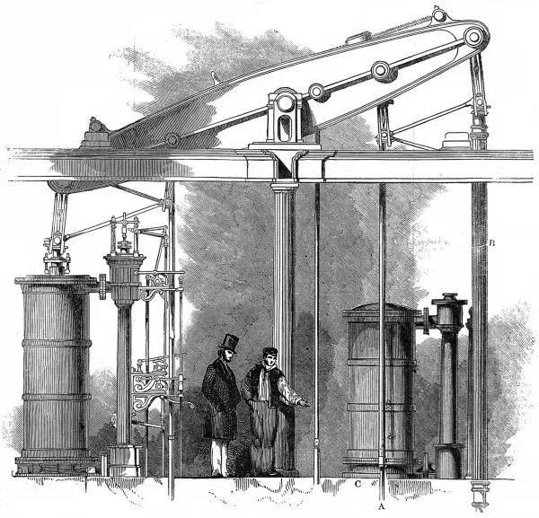 The Pumping Engine for Trafalgar Square Fountains Our beautiful Wall ...