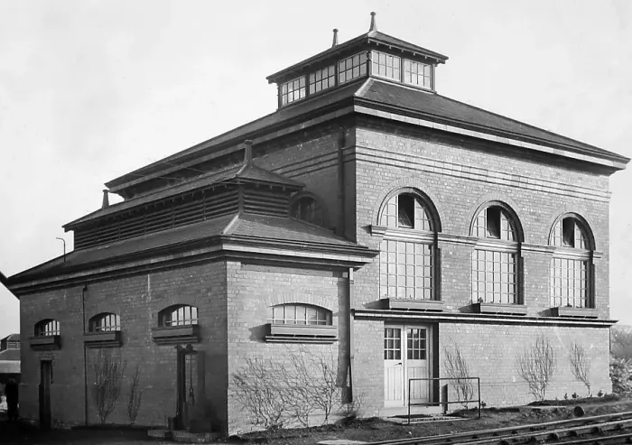 Framed Print : Pumping Station, Port Sunlight, early 1900s Framed Print : Pumping Station, Port Sunlight, early 1900s