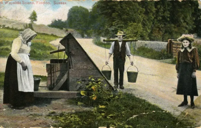 Framed Print : Pumping Well, Findon, Sussex Framed Print : Pumping Well, Findon, Sussex