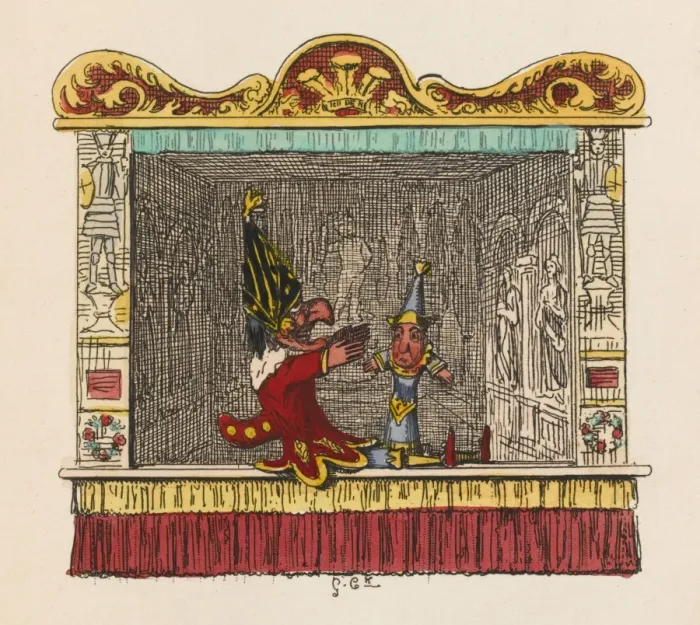Framed Print : Punch and the Child Framed Print : Punch and the Child