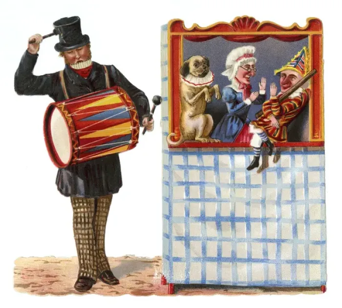 Framed Print : Punch and Judy show Framed Print : Punch and Judy show