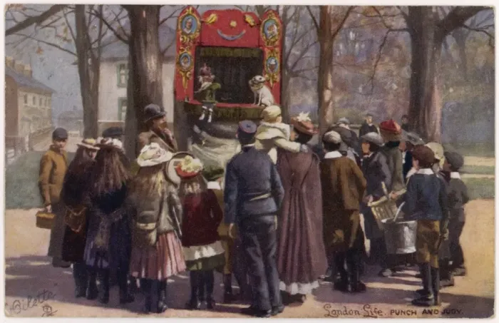 Framed Print : Punch and Judy 1905 Framed Print : Punch and Judy 1905