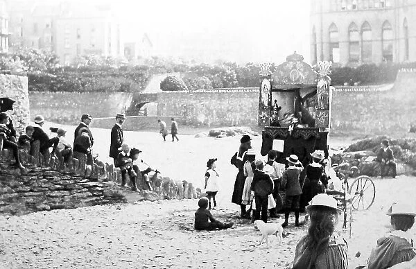 Punch and Judy Show Wilder Beach Ilfracombe Victorian period