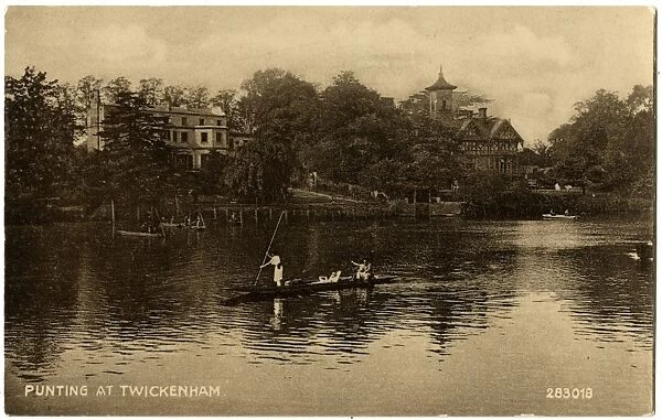 Punting on the River Thames at Twickenham