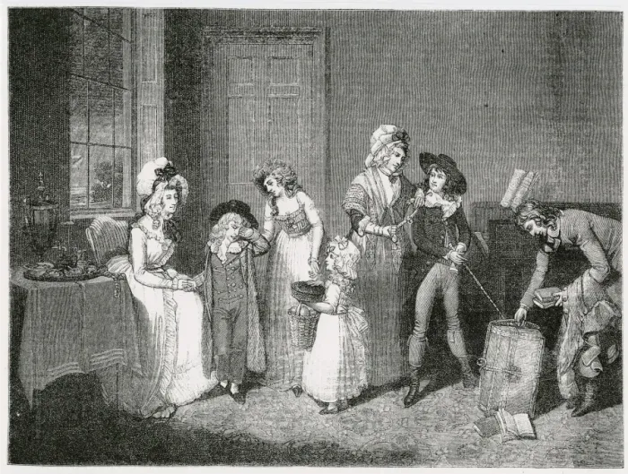 Framed Print : Pupils Leave for School Framed Print : Pupils Leave for School