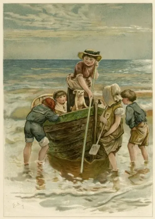 Framed Print : Pushing the Boat Out Framed Print : Pushing the Boat Out