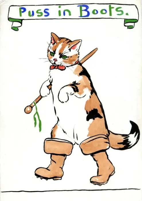 Framed Print : Puss in Boots, by Minnie Asprey Framed Print : Puss in Boots, by Minnie Asprey