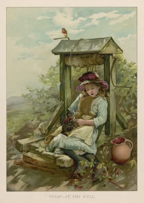 Framed Print : Pussy at the Well