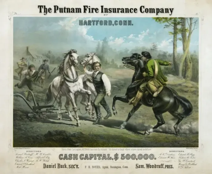 Framed Print : The Putnam Fire Insurance Company of Hartford, Conn Framed Print : The Putnam Fire Insurance Company of Hartford, Conn