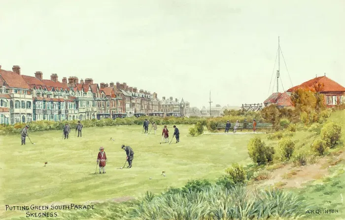 Framed Print : Putting Green, South Parade, Skegness, Lincolnshire Framed Print : Putting Green, South Parade, Skegness, Lincolnshire