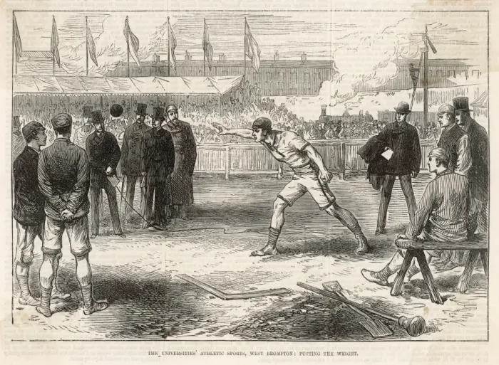 Framed Print : Putting the Shot, 1875 Framed Print : Putting the Shot, 1875