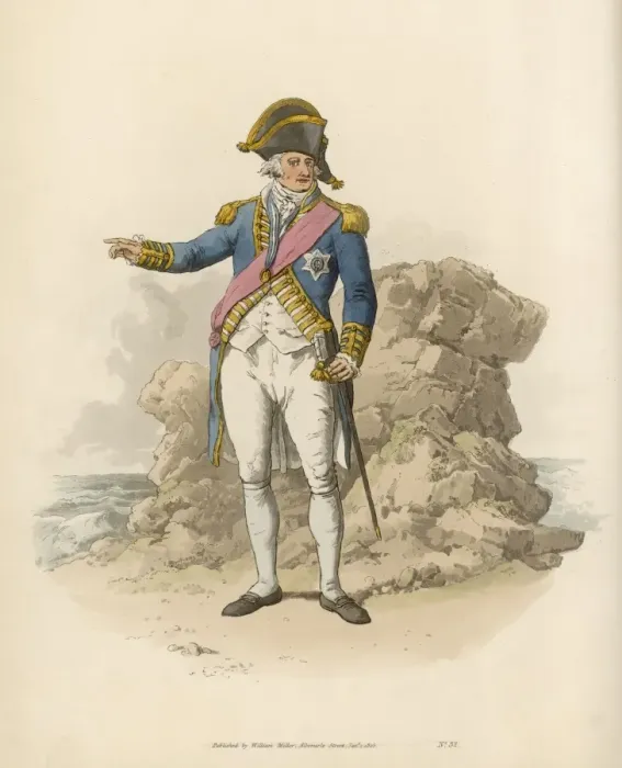 Framed Print : Pyne - Admiral Framed Print : Pyne - Admiral