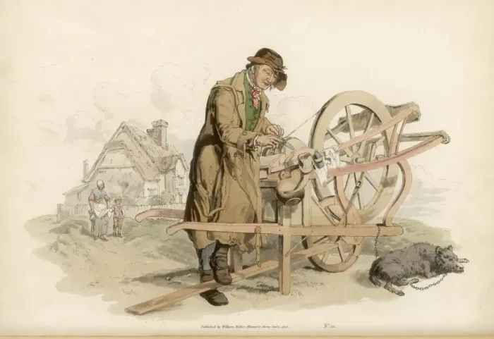 Framed Print : Pyne - Knife Grinder Framed Print : Pyne - Knife Grinder