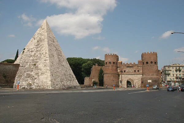 Pyramid of Cestius. Rome. Italiy